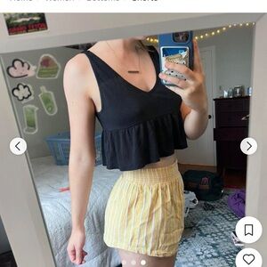 2 for $10 sale; Me to We essentials black cropped mini tank top - S